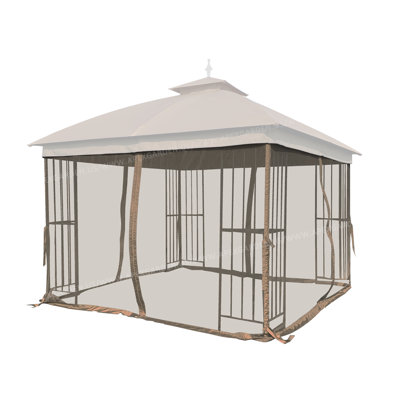Moustiquaire de remplacement pour abri de jardin universel 10 pi x 10 pi