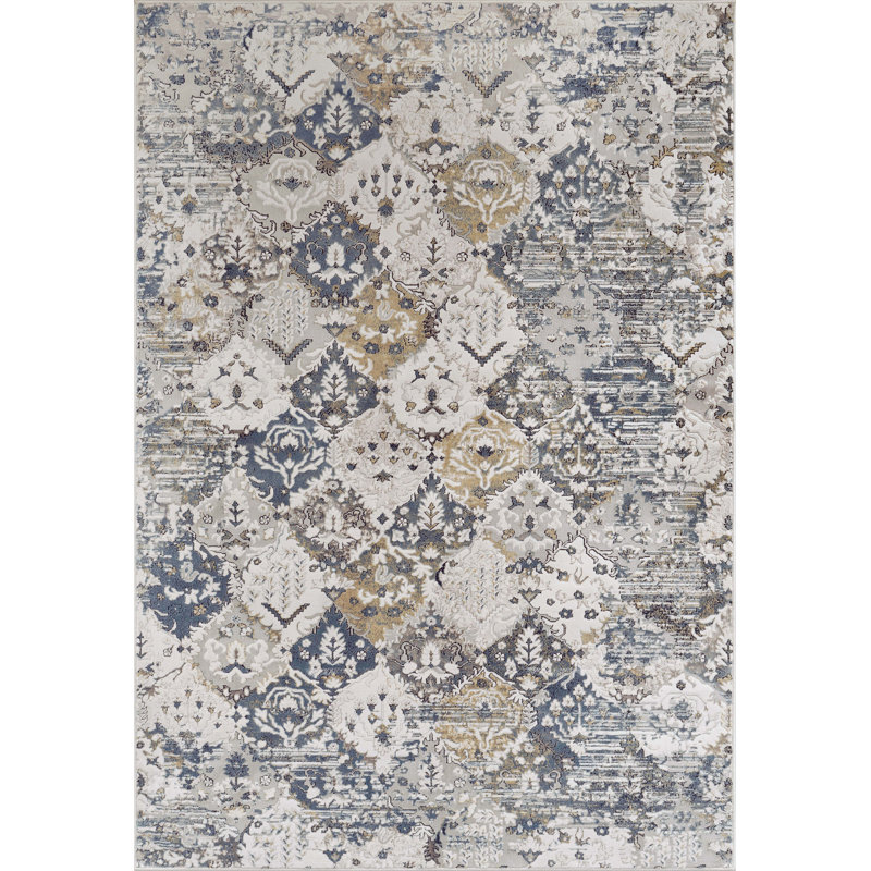 Crystaline Damask Rug, Rectangle 7'10" x 10'