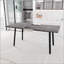 55,25 à 70,87 po, table de salle à manger moderne extensible en bois aggloméré pour 4 à 6 personnes, style industriel médiéval