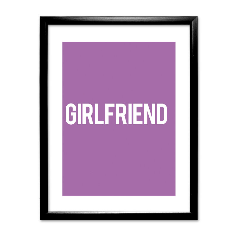 Single Picture Frame Print, Black