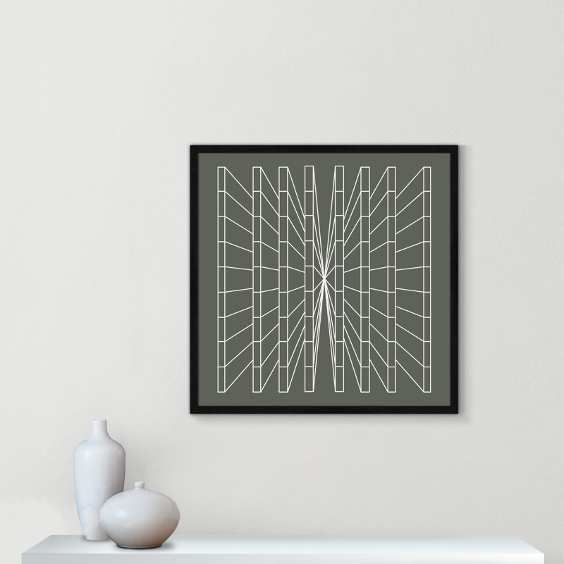 Olive perspective par Sandi Hauanio - reproduction d'art sur papier encadrée, H 27,5 po x l 27,5 po x P 0,75 po