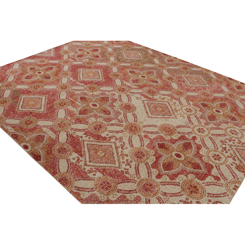 Distressed Homage Hand Knotted Wool Animal Print Area Rug, Rectangle 12' x 16'