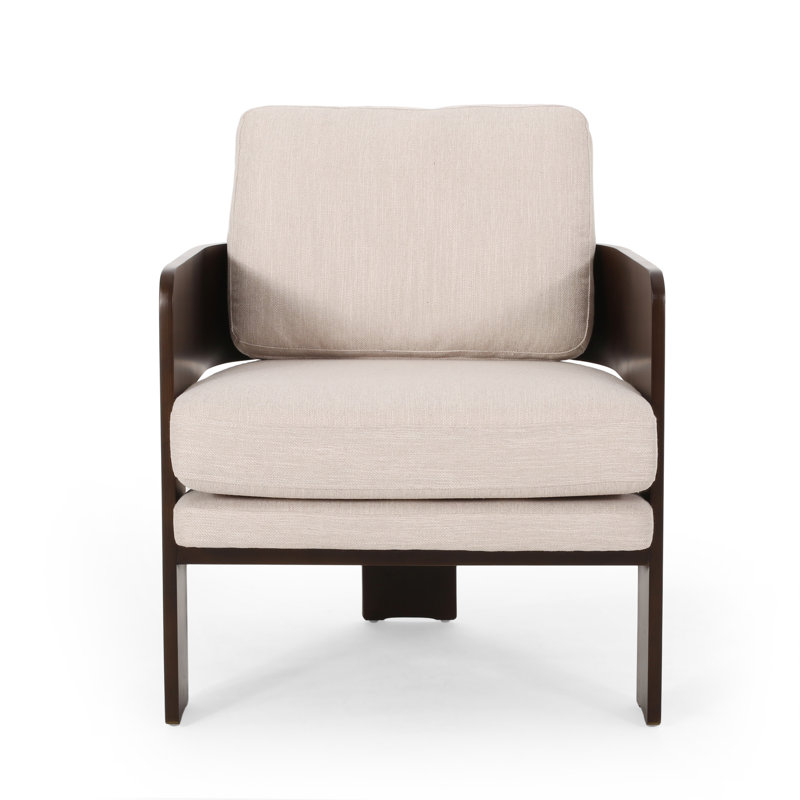 Fauteuil l 27 po en polyester, Beige