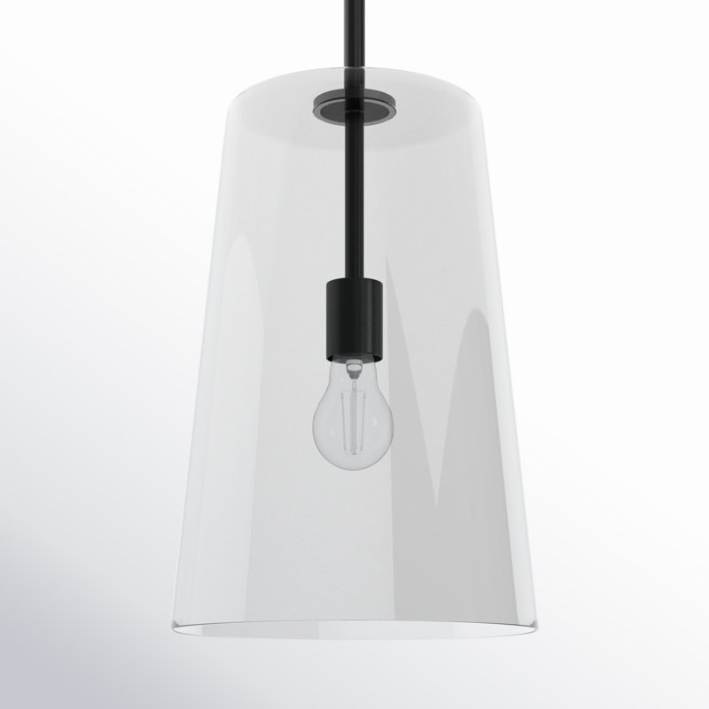 Selena 1 - Light Single Pendant, Black, 15.88" H x 10.5" W x 10.5" D