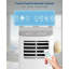 Climatiseurs portatifs Climatiseur portatif 8 000 BTU avec télécommande sans refroidissement 24H Minuterie 4 modes Climatiseur silencieux pour bureau de chambre à coucher Ensemble de fenêtre inclus Gris