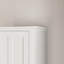 Armoire de rangement autoportante en bois - 2 portes et 6 tablettes pour salle de bain / salon (15,75 po x 11,81 po x 66,93 po)