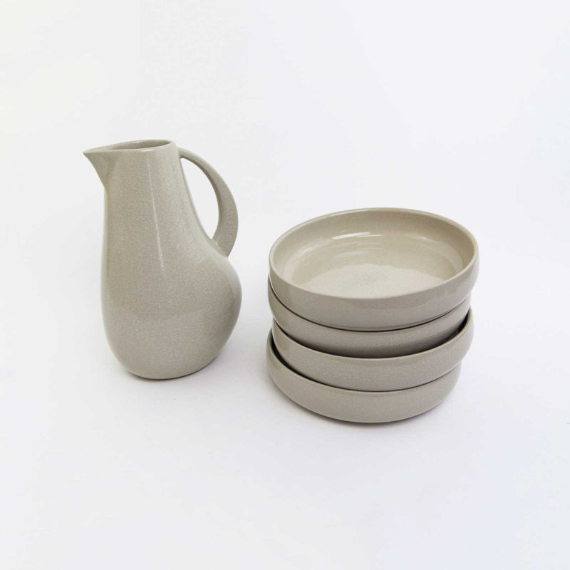 Borgen Stoneware Dinnerware Set, Muslin
