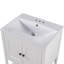 Meuble-lavabo simple 24 po avec plateau en céramique Starlisa
