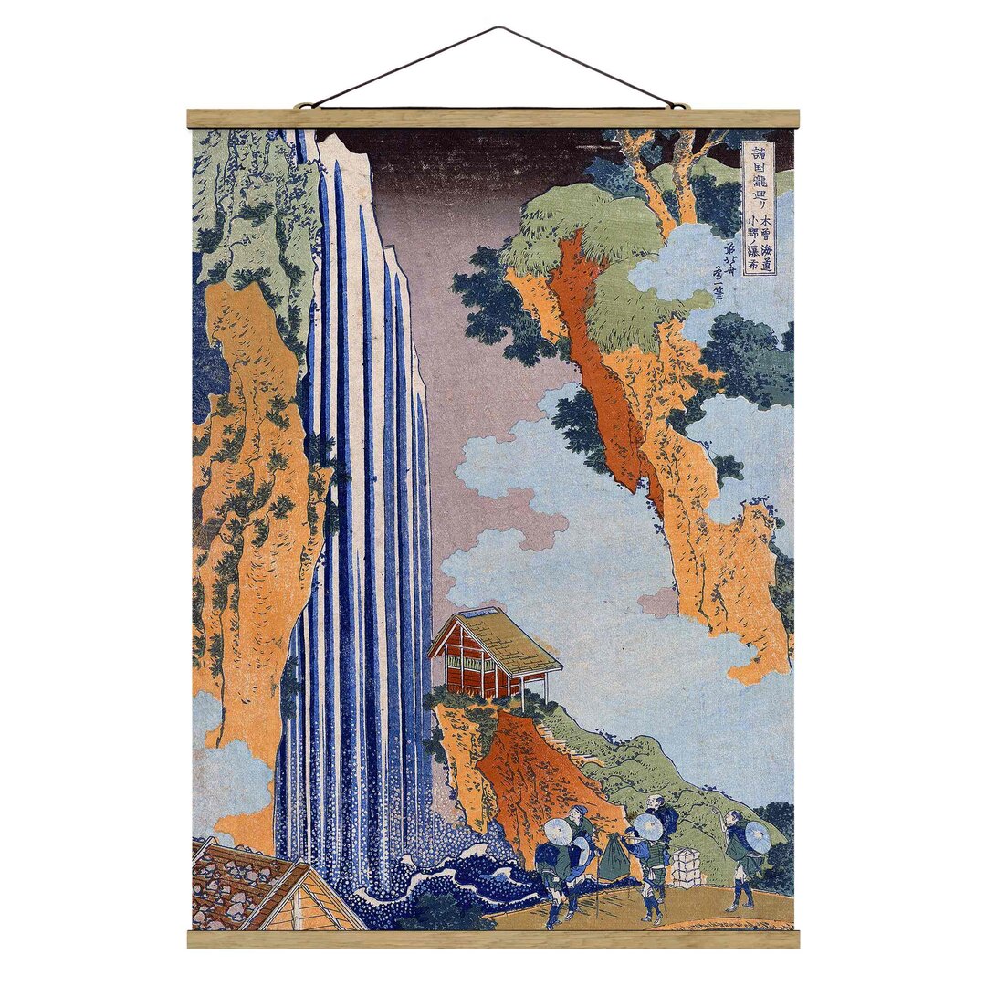 Stoffbild Ono Waterfall von Katsushika Hokusai