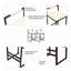 Tabouret de bar en faux cuir l 16,53 po x P 15,35 po x H 31,69 po Axton