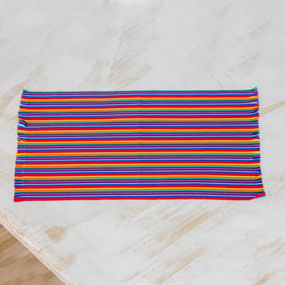 Napperon en coton 18,5 po Rainbow Inspiration