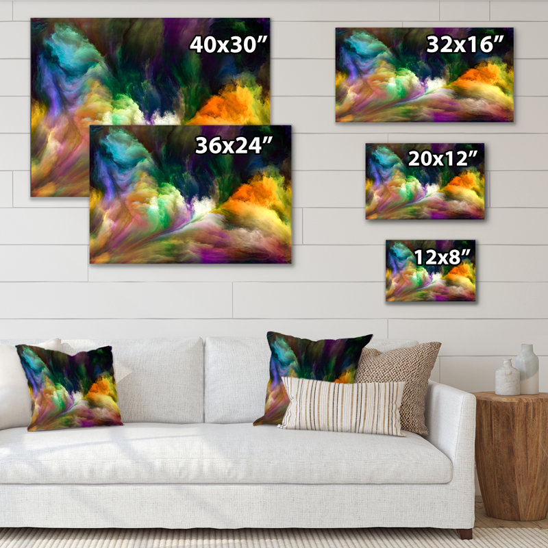 «Colorful Living II», reproduction sur toile tendue, H 8 po x l 12 po x P 1 po