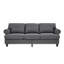 Canapé en tissu à garniture cloutée 83 po 83 po Modern Classic-1669860126