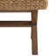 Banc tissé en jacinthe d'eau avec structure en bois de châtaignier, capacité de poids de 400 lb, encre de chambre à coucher ou de salle à manger + porte-bébé Ivy - base en châtaignier, siège, maximum