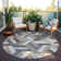 Machine Washable Indoor/Outdoor Claudian ACN1241 Brown Rug