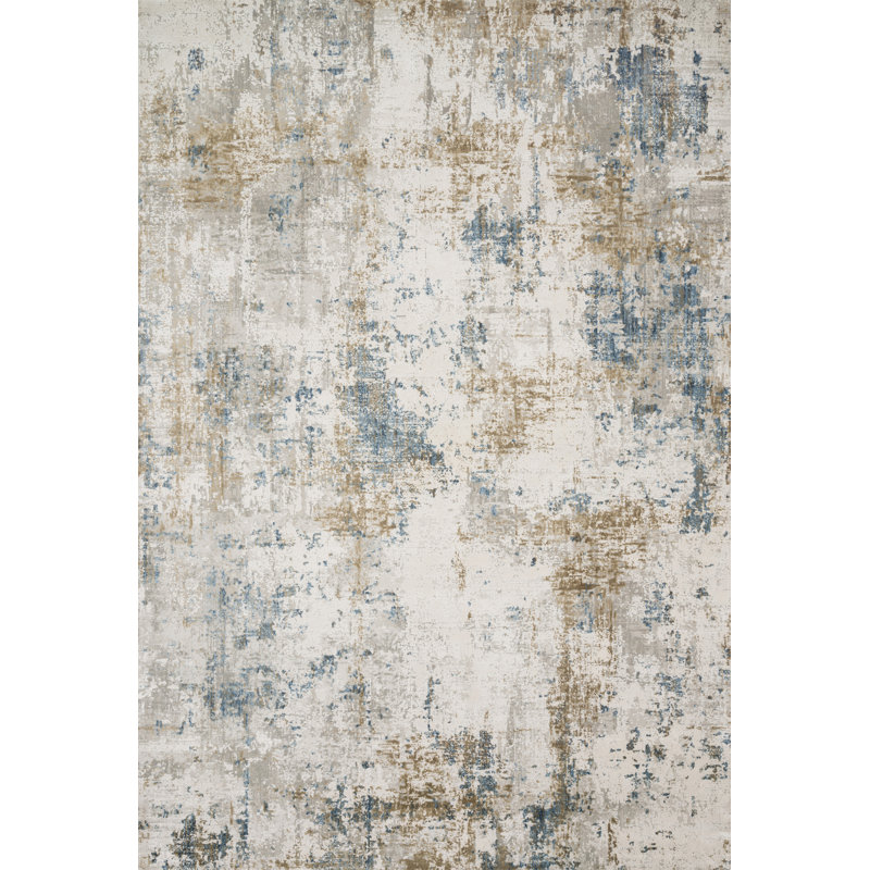 Jeffrey Viscose Abstract Indoor Rug, Runner 2'7" x 8'