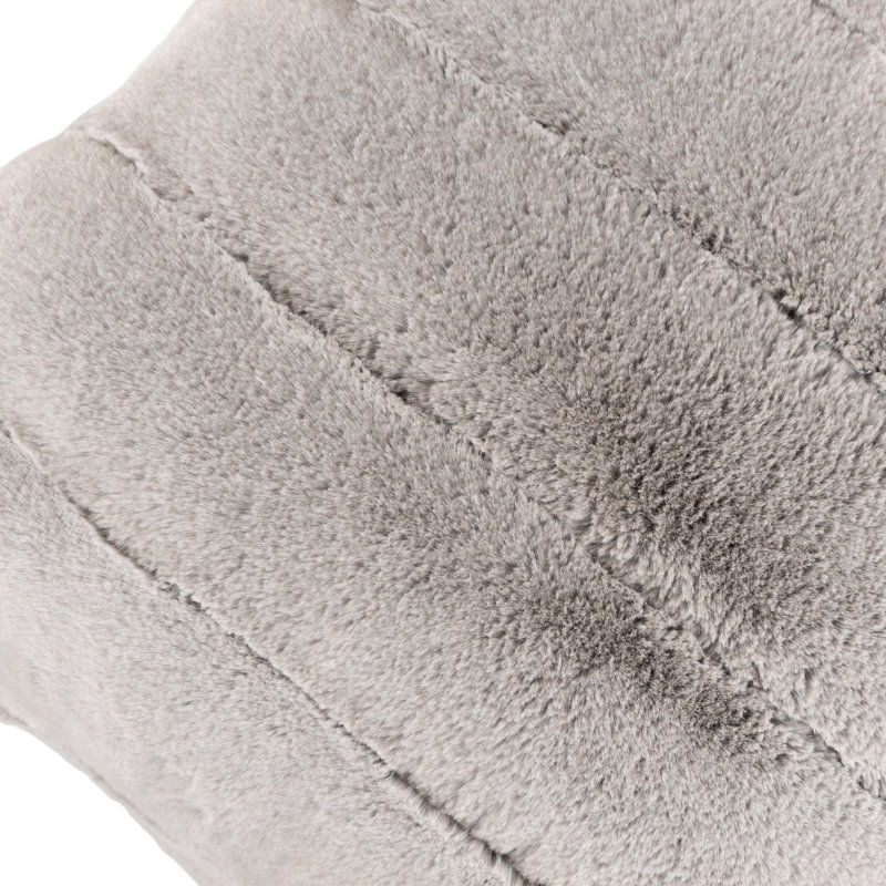 Empress Striped Square Throw Cushion, Grey, 45cm H x 45cm W x 10cm D