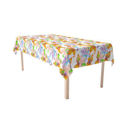 Rectangular Tablecloth, 100% Cotton, Floral 215