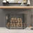 Venturi Metal Foldable Mesh Netting 3 Panel Geometric Fireplace Screen with Chevron Pattern-1662834634