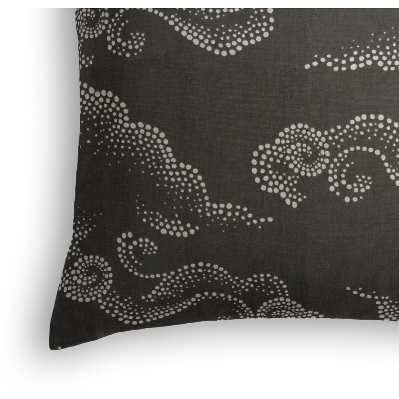Square Pillow Cover & Insert, 16"x16", Black