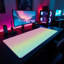Pink Green Blue Gradient Desk Mat-811174285