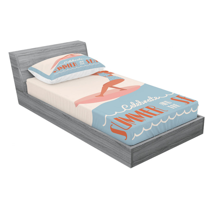 Microfiber Sheet Set, Twin XL Sheet Set with Fitted Sheet