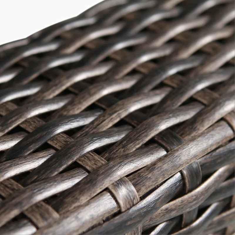 Fully Assembled 2-Piece Rattan Wicker Patio Set with Cushions