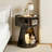 Modern  Stainless Steel End Table, Transparent Tempered Glass Table Top, Suitable for Any Space.