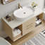 Meuble-lavabo mural moderne 39,3 pi