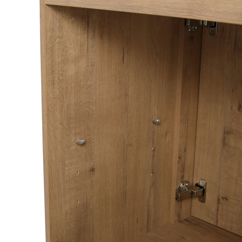 Meuble-lavabo autoportant 24 po 2 portes à fermeture en douceur ((KD-PACKING), meuble-lavabo sans comptoir