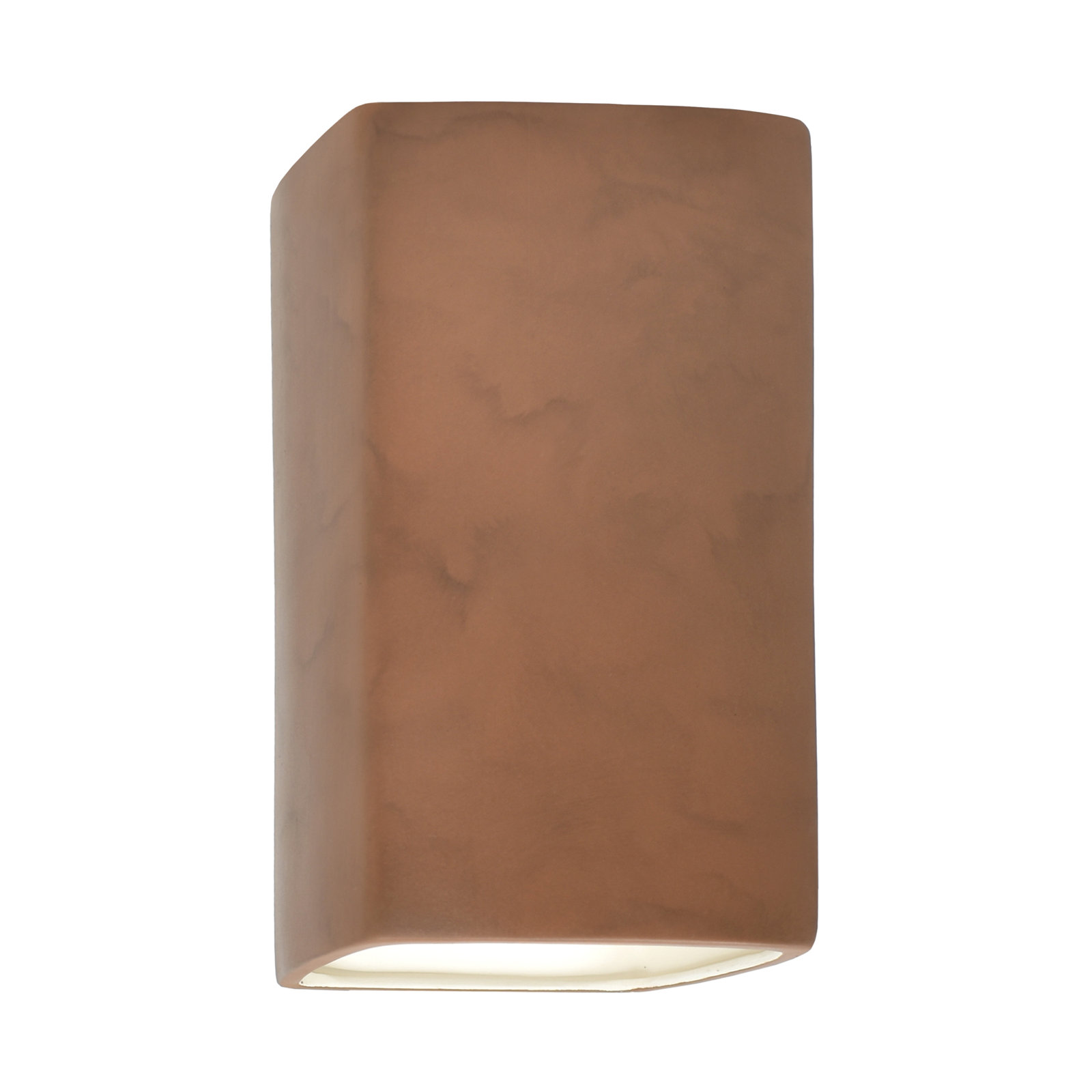 Nomad Ceramic Outdoor Light, Tierra Red Slate, 9.5" H x 5.25" W x 4.5" D, LED