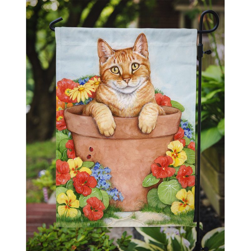 Double Sided Polyester Animal Garden Flag, 15" H  x 11" W