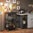 Black Bar Cart With Removable Tray, Home Serving Cart With Wine Rack & Glass Holder, Rolling Beverage Cart For Living Room Kitchen
