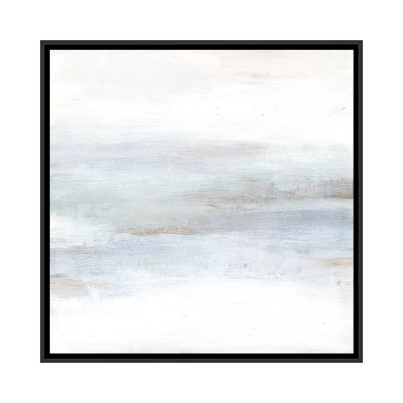 «Cape Horizon II», reproduction sur toile, H 18 po x l 18 po x P 1,5 po, Toile avec cadre noir, Pas de tapis