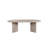 Modern Coffee Table, Travertine Color, 47.1 x 15.7 x 23.6 inches, 100% Melamine Coated Particle Board, Thickness: 0.71", Marble Design, For Living Room & Contemporary Spaces, Durable & Finish-136271710