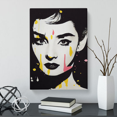 CAN-V0523-2927X Woman Splatter Vol.1 1 Piece Wrapped Canvas Wall Art