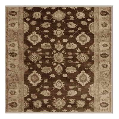 Machine Washable Overdyed Beige Area Rug