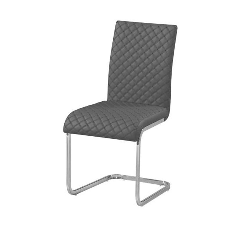 Chaise de salle à manger-blanc Aalia, Gris