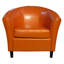 Fauteuil club en similicuir