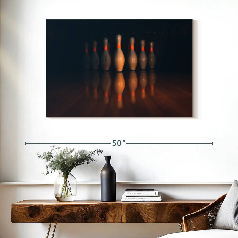 Sireci Bowling Pins Display, 26" H x 39" W