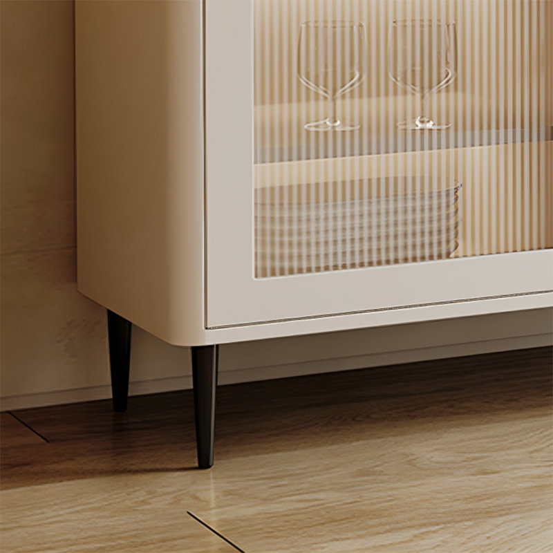 Buffet Side Armoires 59,06, Blanc / noir