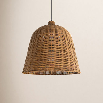 Webber Dimmable Rattan Single Light Pendant