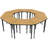 Apex Series Laminate Adjustable Trapezoid 1 Students Activity Table-1835425572-1835425573