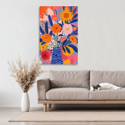 Toile à motif floral fantaisiste, design par LSR Creative Studio