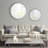 Beaded Round Wall Mirror 27"D-684809845