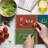 Ambesonne Saying Cutting Board Large Size Love More Worry Less Multicolor