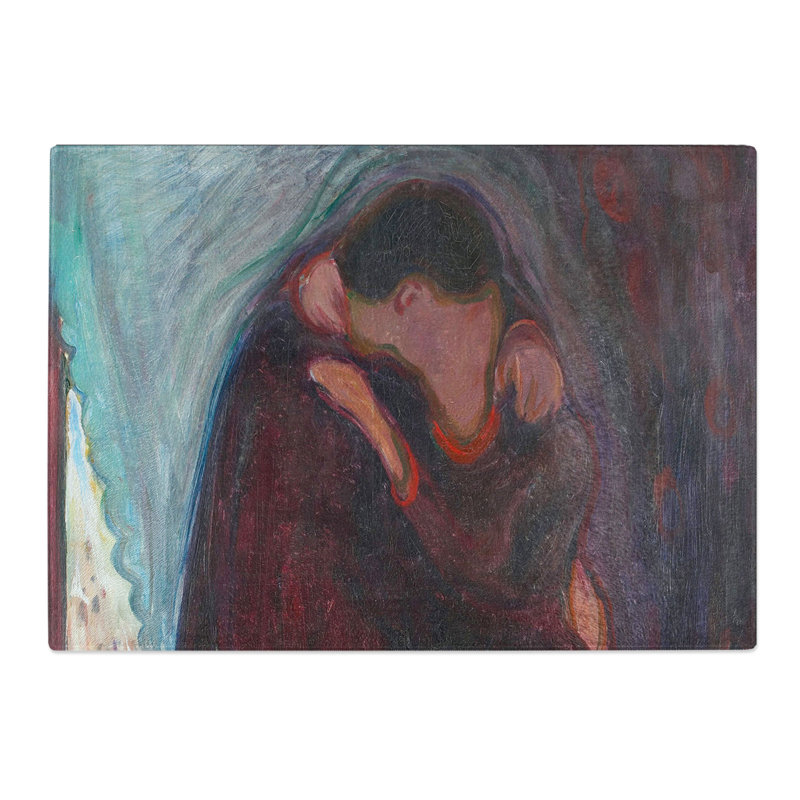 The Kiss Vol.3 by Edvard Munch Chopping Board, 28.5cm W x 39cm L