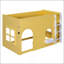 Lit mezzanine simple pour enfants avec guirlande lumineuse à DEL, conception de maison de campagne confortable et élégante pour les chambres d'enfants
