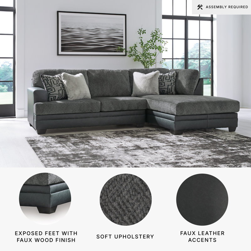 Nilay 2-Piece Sectional With Chaise, Right Hand Facing