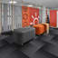 50cm W x 50cm L Textured Cut And Loop Mounting / Installation Required Polypropylene Plastic Carpet Tile